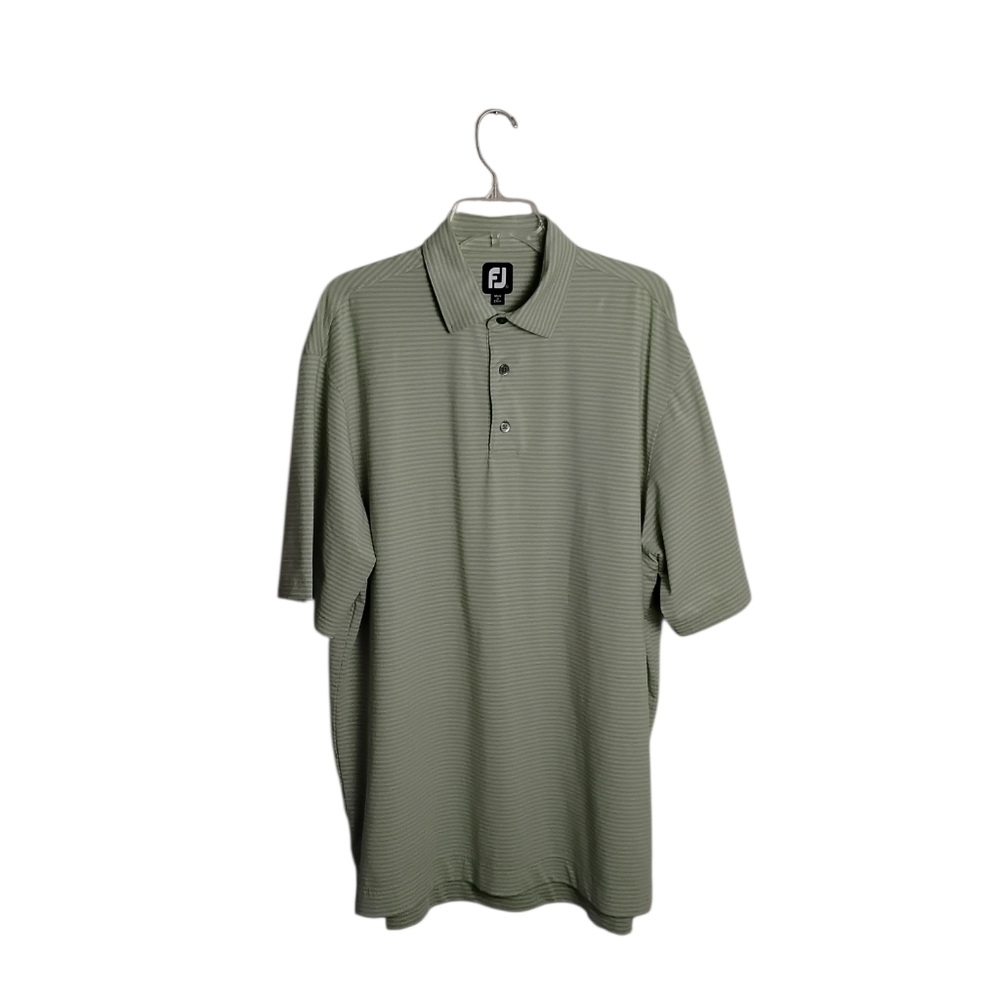 FootJoy FJ XL Green Striped Golf Polo Country Club Performance Shirt